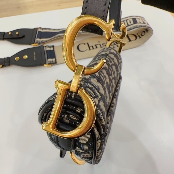 Christian Dior Mini Saddle Bag with strap - Picture 7 of 8